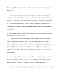 Commentaire Du Poeme Le Chat De Baudelaire Recherche De Documents Junecooper
