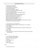Questionnaire d'anglais