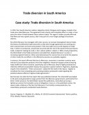 Trade diversion in South America