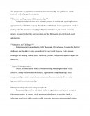 Comprehensive overview of entrepreneurship