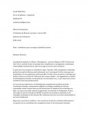 Lettre de motivation standard Lettre de motivation standard